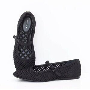 Birdies Black Braid The Hummingbird Mary Jane Flats- Size 10